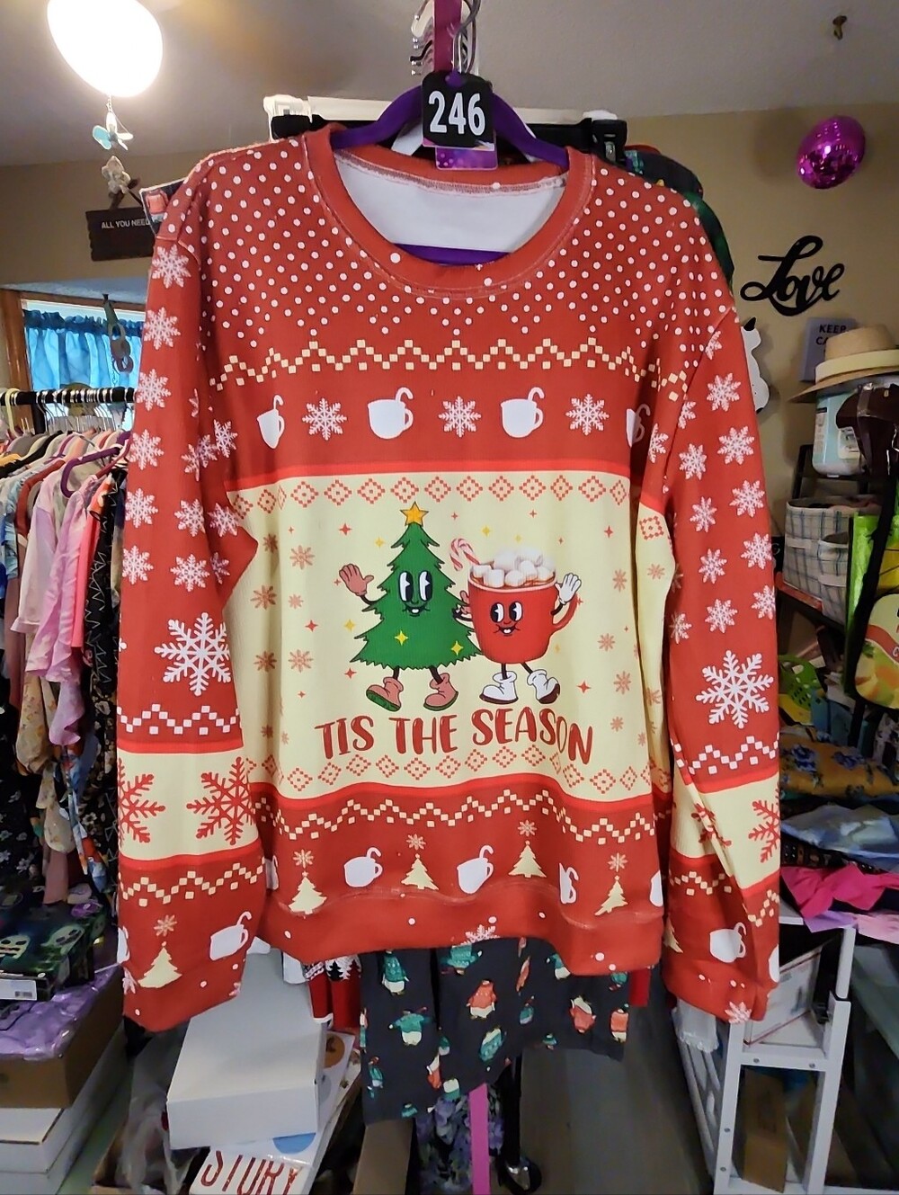 2x tis the season sweatshirt 27ptp,  28L